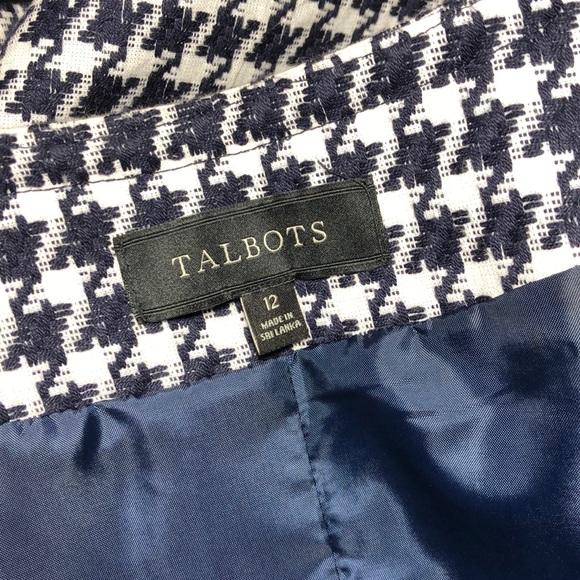 Talbots Houndstooth Blazer with Side Pockets - Picture 5 of 7